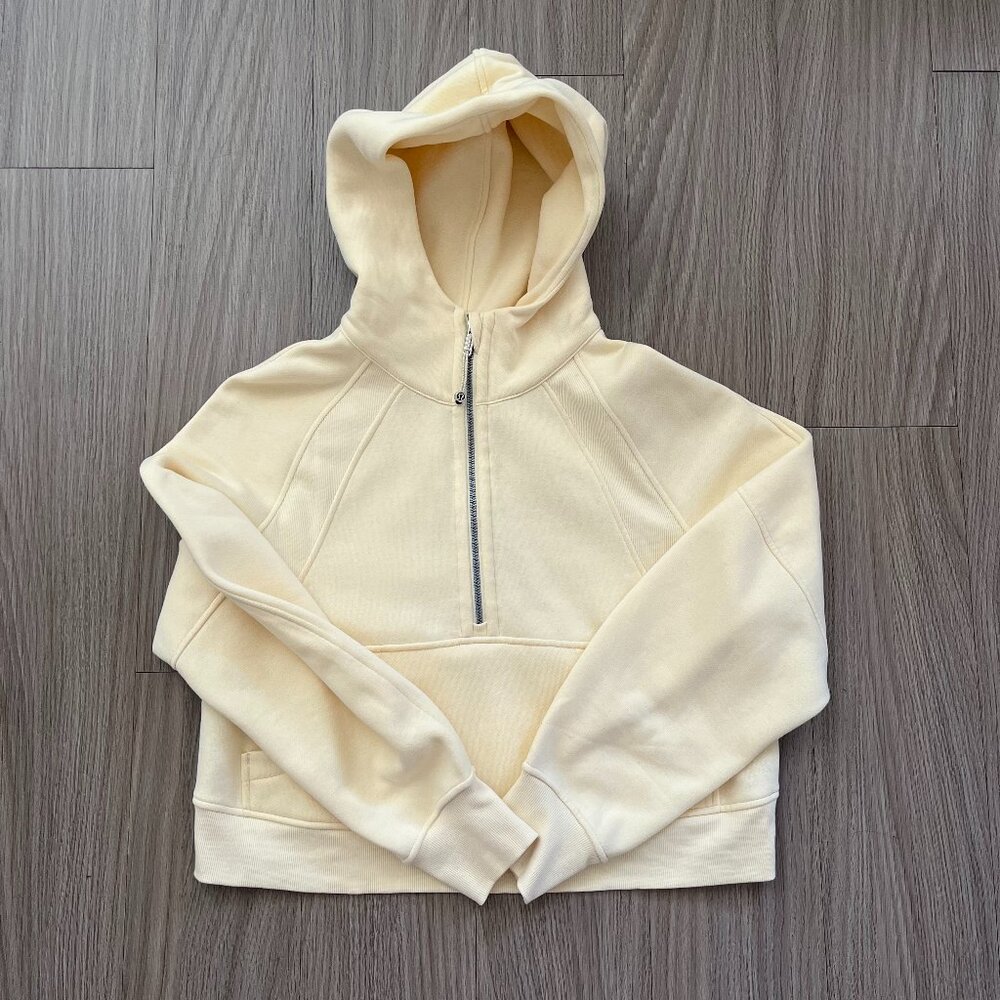 Lululemon Butter Cream Scuba Oversized Half-Zip Hoodie (Size XS/S)